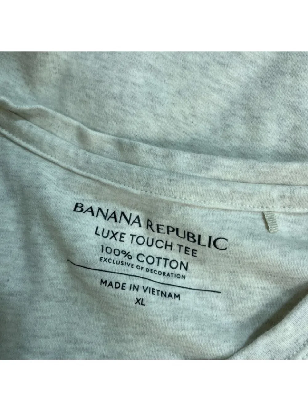 Banana Republic Men's XL Luxe Touch Tee Short Sleeve Beige